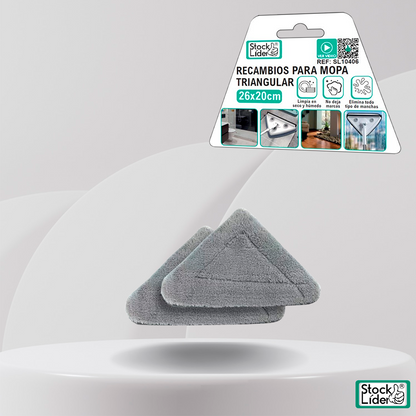 🧹 ¡Recambio de mopa triangular y ahorra tiempo!