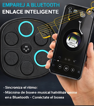 🥊🎧 Máquina de Boxeo Musical Bluetooth – Entrena, quema grasa y libera estrés desde casa