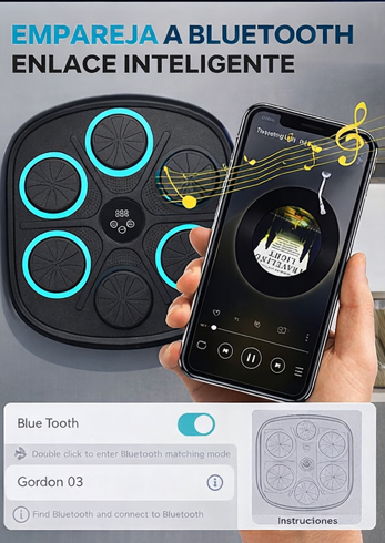 🥊🎧 Máquina de Boxeo Musical Bluetooth – Entrena, quema grasa y libera estrés desde casa