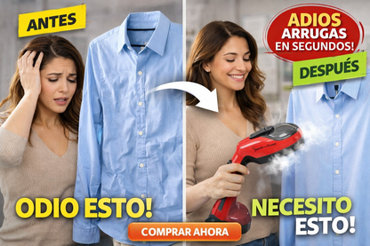 🚫 ¡Basta de arrugas y malos olores - solución rápida con vapor en casa!