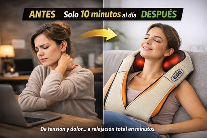 💆‍♀️ Relaja cuello y hombros después de un largo día con masaje shiatsu