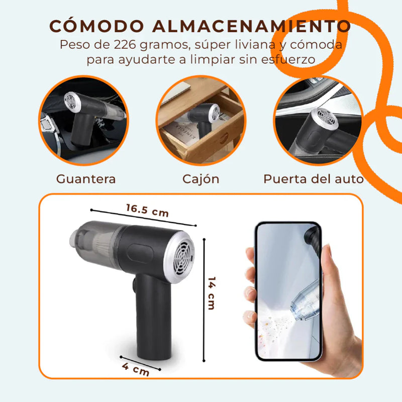 🌀 ¡Limpia donde otros no llegan sin esfuerzo!
