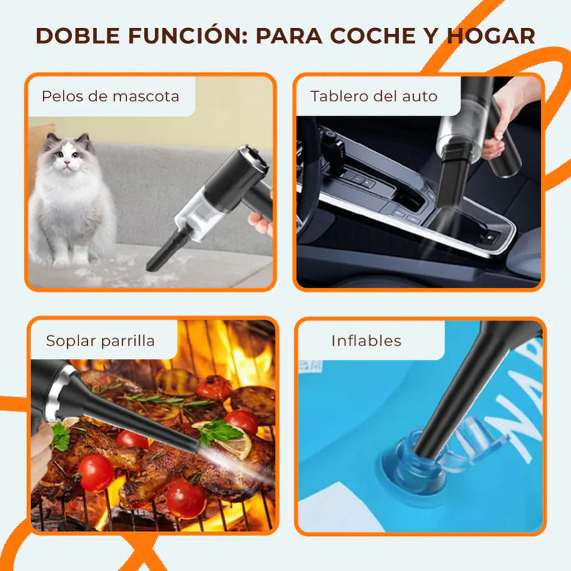 🌀 ¡Limpia donde otros no llegan sin esfuerzo!