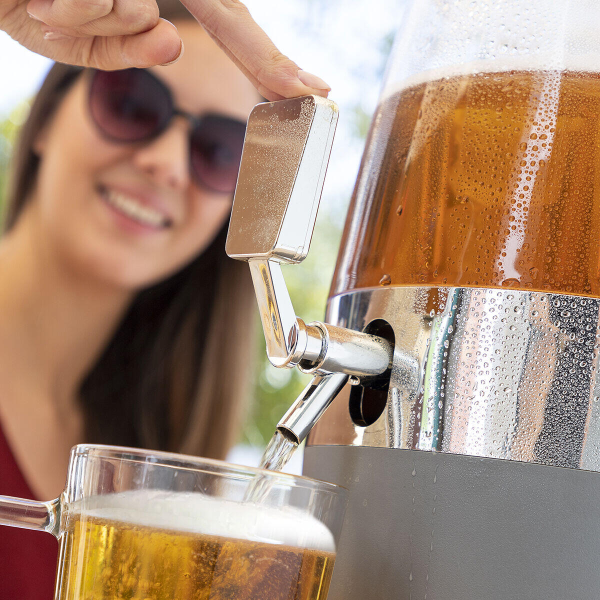 🍺 ¡Sirve refrescos o cervezas sin esfuerzo y sin perder el gas!