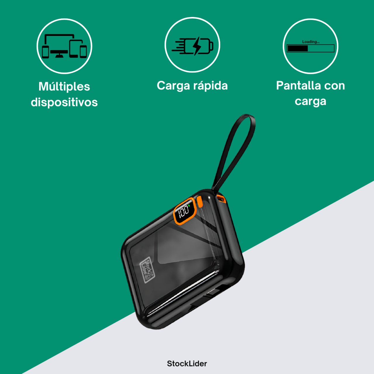 🔋 ¡Nunca te quedes sin batería - energía rápida en cualquier lugar!