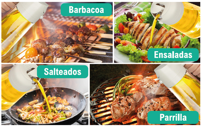 🧴 ¡Dispensador de aceite en spray - cocina saludable sin exceso de grasa!