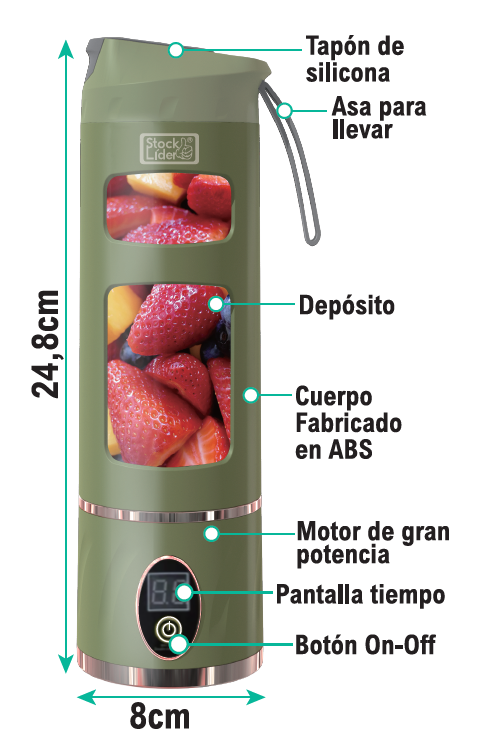 🥤  Batidos perfectos en segundos — sin cables y sin esfuerzo