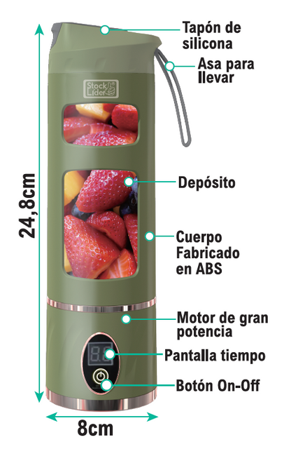 🥤  Batidos perfectos en segundos — sin cables y sin esfuerzo